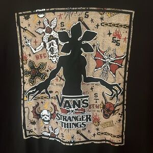 Vans Black Stranger Things Graphic Tee